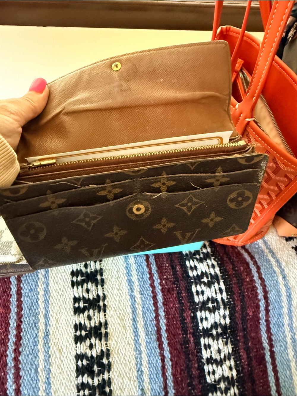 Louis Vuitton Monogram Continental Wallet in Brown